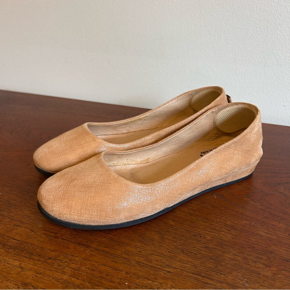 French Sole FS/NY Camel Ballet Flats